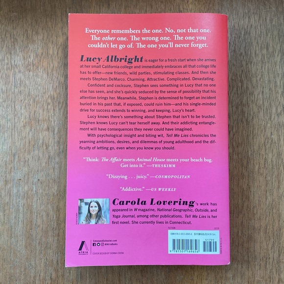 3 for $20 / Tell Me Lies: A Novel by Carola Lovering - Picture 3 of 3